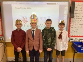 Coronation Fun in Mr Masters’ Class