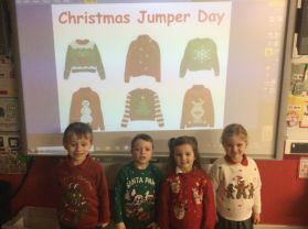 Christmas Jumper Day :- Mrs Acheson’s class