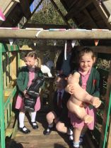 Enjoying the sunshine in our Eco Garden